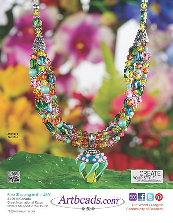 Monet's Garden Necklace Magazine Ad